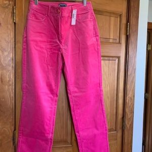 J.Crew pink velvet pants nwt